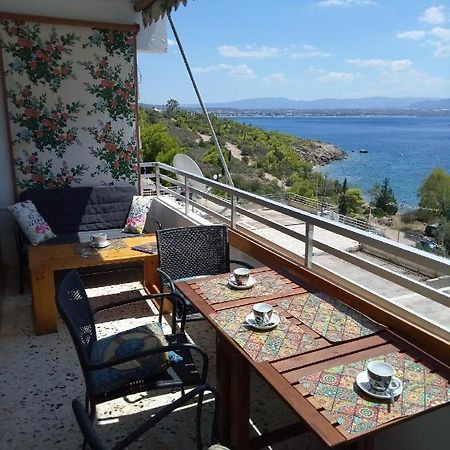 Atlas Apartment With Private Beach And Seaview Loutraki  Eksteriør bilde