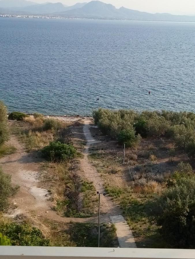 Atlas Apartment With Private Beach And Seaview Loutraki  Eksteriør bilde