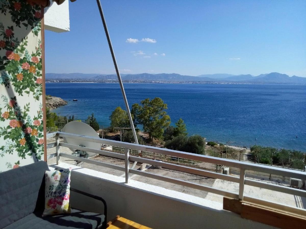 Atlas Apartment With Private Beach And Seaview Loutraki  Eksteriør bilde