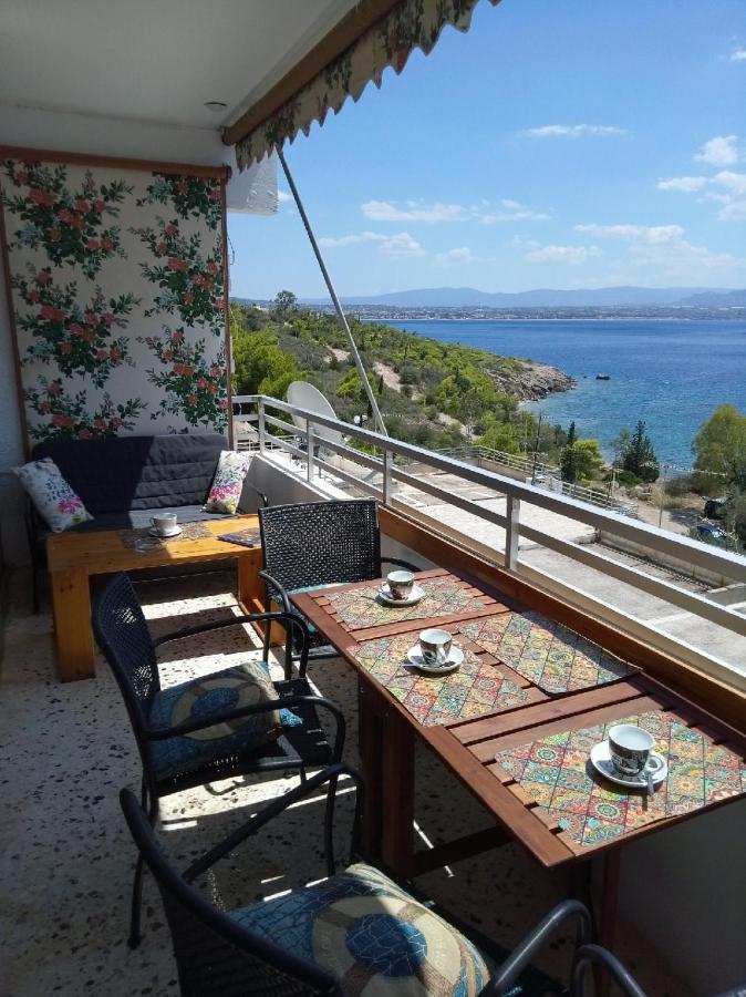 Atlas Apartment With Private Beach And Seaview Loutraki  Eksteriør bilde
